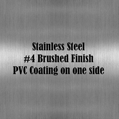 20 Gauge/0.036 Stainless Steel Sheet Metal 304#4 Brushed Finish 12 x 5 