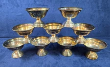 8 Sheets Rockford Silver Co. #107 Silver Plate Dessert Sherbet Bowls Vintage