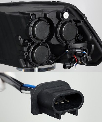 Conjunto de faros proyectores diestro/derecho para Dodge Ram 13-18 (estilo 2019) negro - Imagen 3 de 8