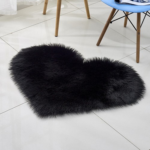 Long Plush Heart Shaped Rugs Multi-function Anti-slip Living Room Carpet Sweet - Picture 10 of 30