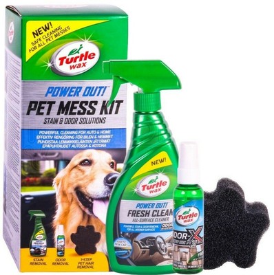 Turtle Wax Power Out Pet Mess Kit Cleaning Stain Odor Car Dog