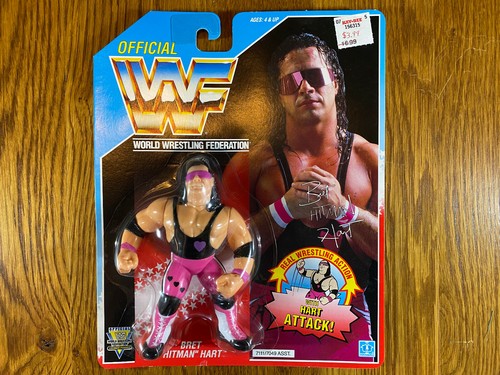 WWF WWE BRET Hitman HART Purple Heart Wrestling Ac...
