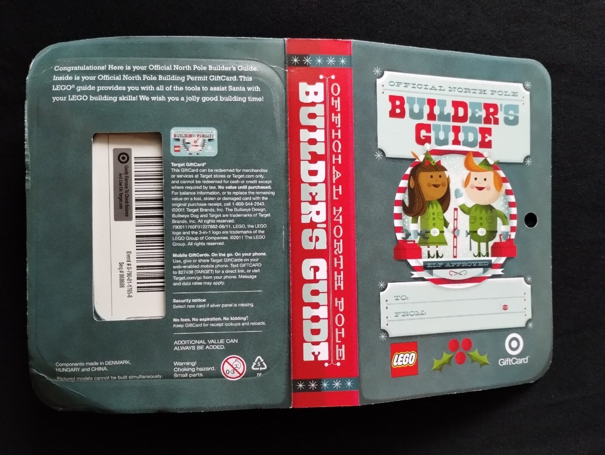 LEGO 4659758 Target Gift Card 3-in-1 Bullseye Dog/Snowman/Polar