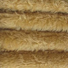 1/6 yd 340H Wild Honey INTERCAL 5/8" Med. Dense Heirloom Finish Mohair Fabric
