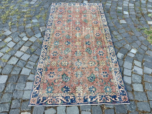 Turkish rug, Vintage rug, Handmade rug, Area rug, Wool rug, Carpet 3,4 x 6,6 ft - Picture 4 of 10
