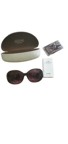Coach Zoey Woman Heart Sunglasses L1052 HC8251 Dark Tortoise Below $165 Retail Coach Zoey Heart Sunglasses L1052 HC8251 Dark Tortoise Below  main image 4