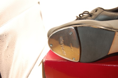 NIB So Danca Willow TA48 Leather Oxford Tap Shoe M Black 9.5 L NIB - Picture 3 of 11