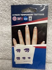 Kansas State Wildcats Finger Nail Tattoos Four Pack  M