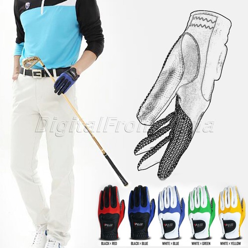 Anti Skid Gloves Men Golf Gloves Left Right Hand Breathable 5 Size Professsional - Picture 5 of 15