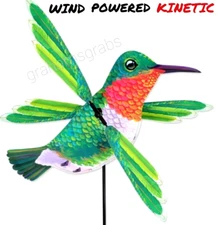 HUMMINGBIRD WHIRLIGIG WIND SPINNER 16" PREMIER GARDEN STAKE YARD DECOR PD21944