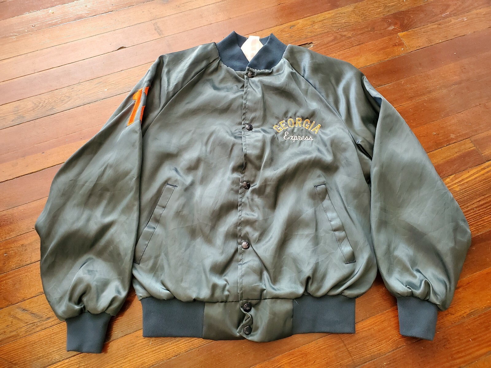 WestArk Mens Satin Bomber Jacket Vintage Expr… Gem