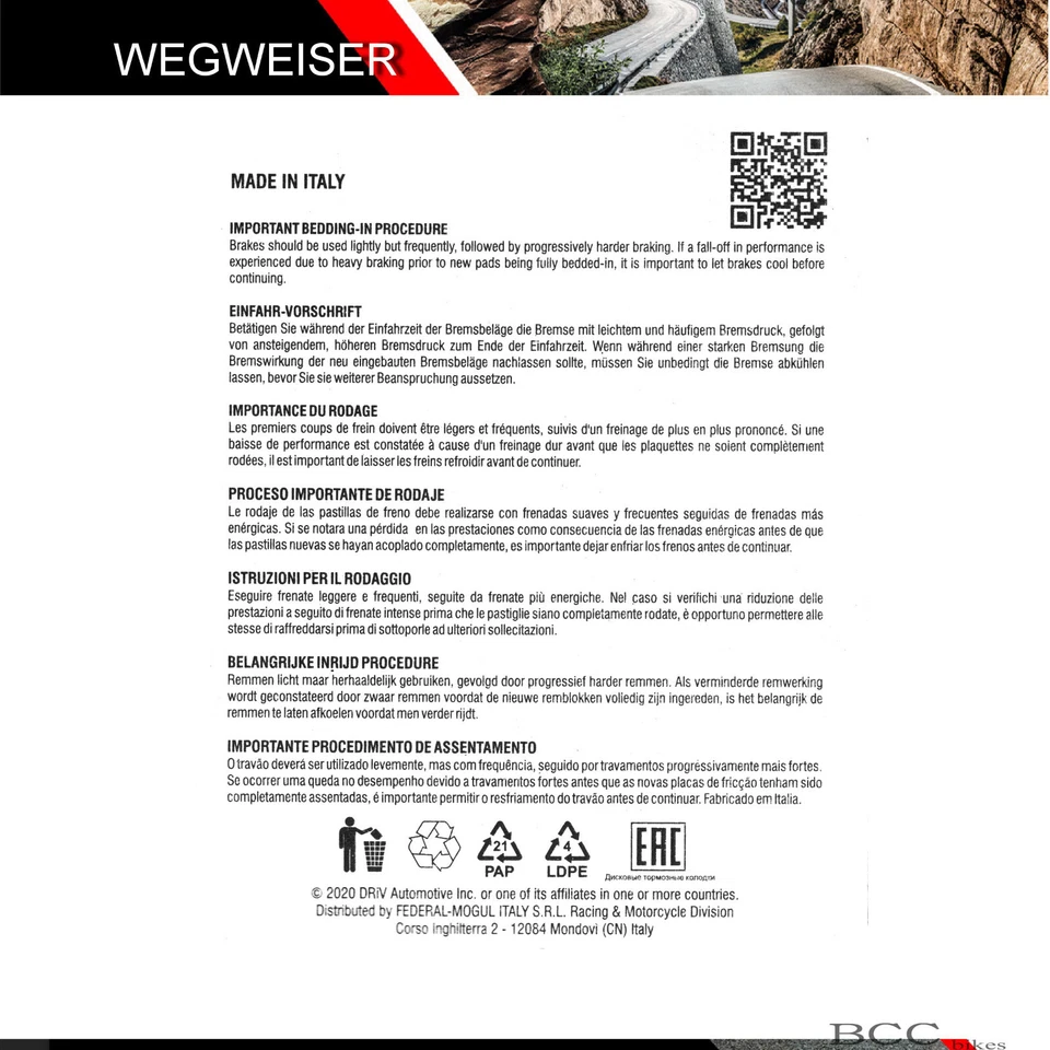 Ferodo Sinter Bremsbeläge vorne Buell XB 12 SX XB12SX CityX XB1 2010 (408242114) - Bild 3 von 4