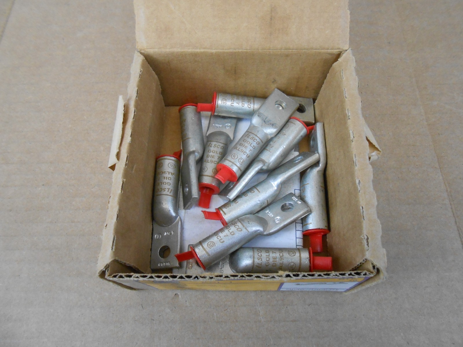 10 NIB ILSCO ACL1 ACL1 ALUMINUM COMPRESSION CONNECTOR 1/4" BOLT, WIRE