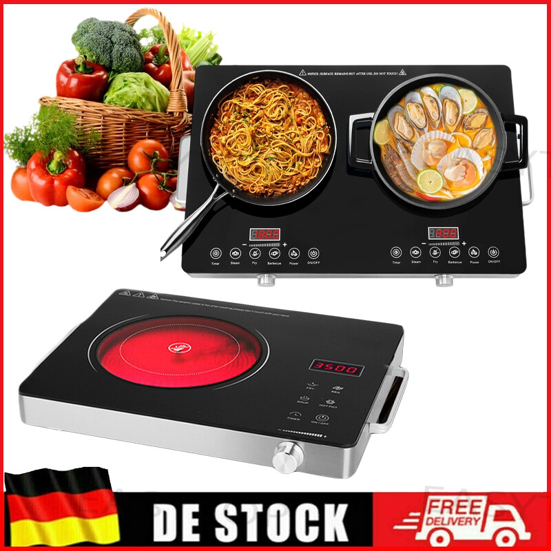 Induktionskochplatte Induktionskochfeld 1/2 Platte Herdplatte Induktionsherd