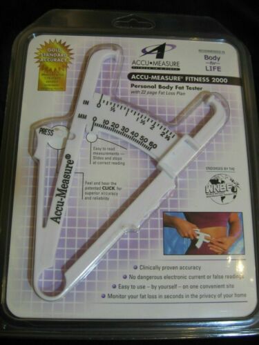 Accu-Measure Fitness 2000 Personal Body Fat Tester Caliper w/Fat Loss Plan NEW!