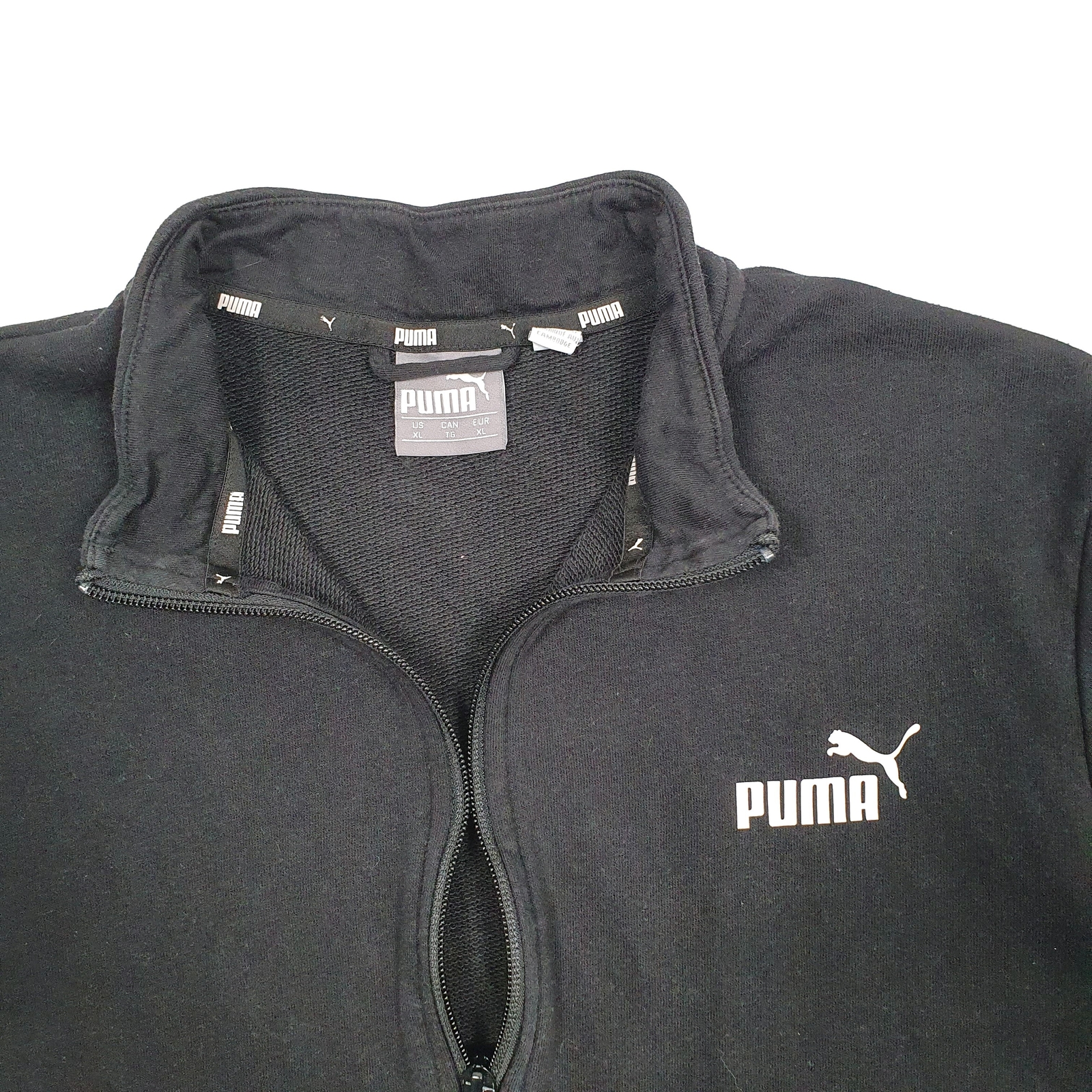 PUMA Full Zip Cotton Jumper Sweatshirt Womens L image 2