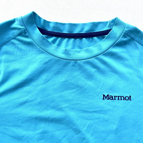 Marmot Kids’ Shirt XL Windridge Long Sleeve Mesh Sides Athletic Climb Ski Blue - Picture 2 of 9