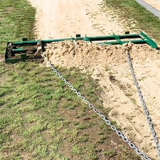 LANDZIE Drag Harrow Driveway Grader for ATV, UTV - 6 Ft Tractor Tow Behind Rake