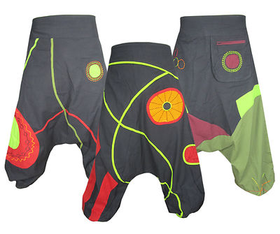 Pantaloni Aladdin Harem Gheri Per Donna – Leggeri A Righe In Cotone, Vita Elastica E Caviglie Stretti - 3