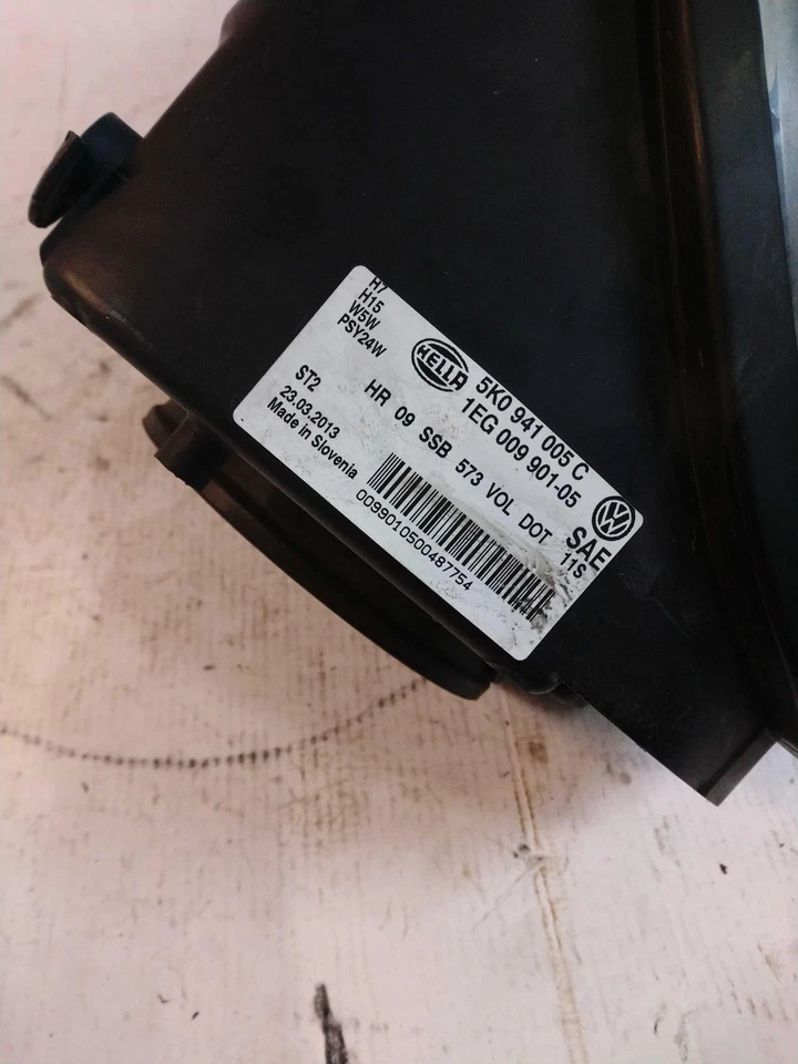 Conjunto de faros izquierdos usados se adapta a: Volkswagen Golf GTI 2013 base Htbk halógeno Le Foto 2 de 4