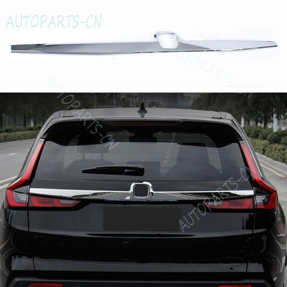 For 2023 Honda CR-V CRV ABS Chrome Rear Trunk Lid Upper Decor Strips Cover Trim