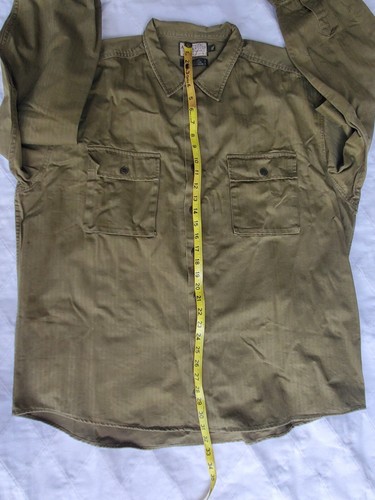 Size XL Men's - Dockers Authentics Genuine Khakis Military Style Button Shirt - Picture 10 of 12