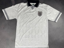 England 1990/1992 Score Draw Retro Home Shirt Soccer Jersey Size size M