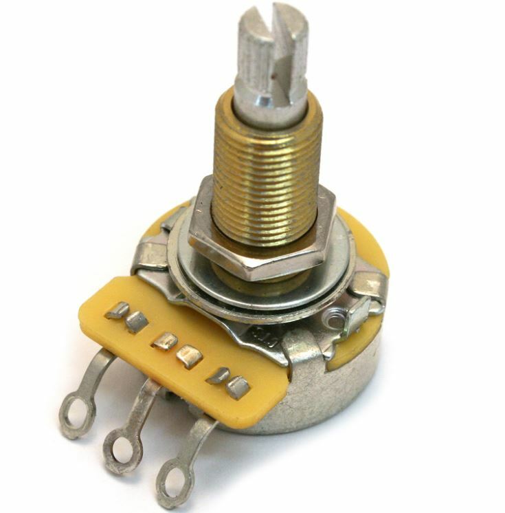 Pots Vs Potenziometro Audio CTS Conico Ad Albero Solido 250K O 500K - Per Chitarre Elettriche, USA Controllo Volume Tono Chitarra Elettrica