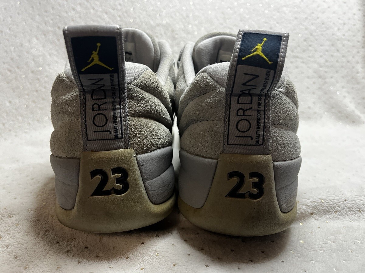 Nike Air Jordan 12 XII Low Retro Wolf Grey Armory Navy Sz 12