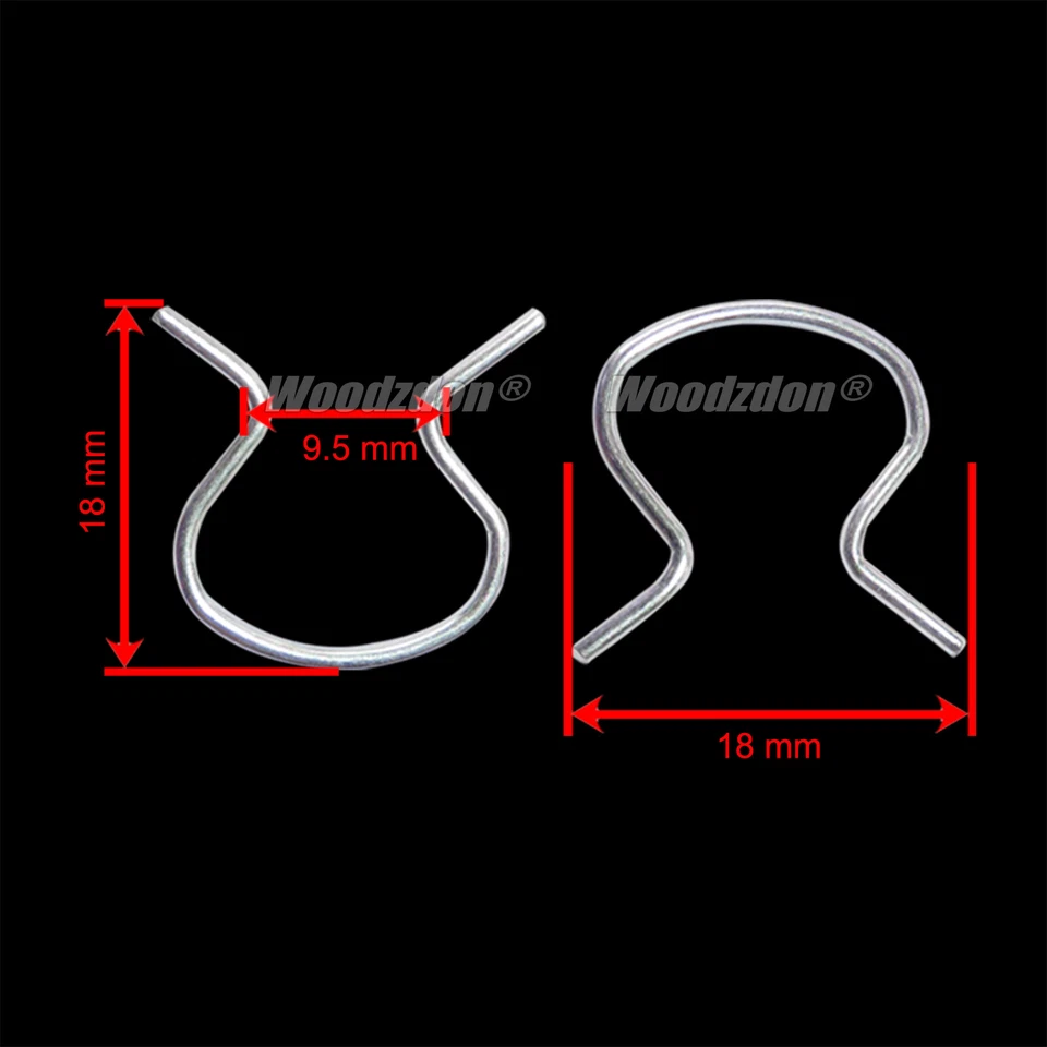 100x For GM GMC For Oldsmobile For Buick Door Handle Window Crank Retaining Clip Foto 3 de 4