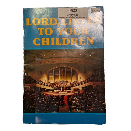 Lord, Listen To Your Children Crecendo CP-50037 Sheet Music Book 1973 SATB Mixed