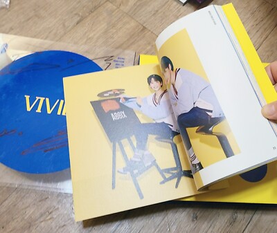 AB6IX VIVID PROMO album Autographed Signed handwritten message KOR