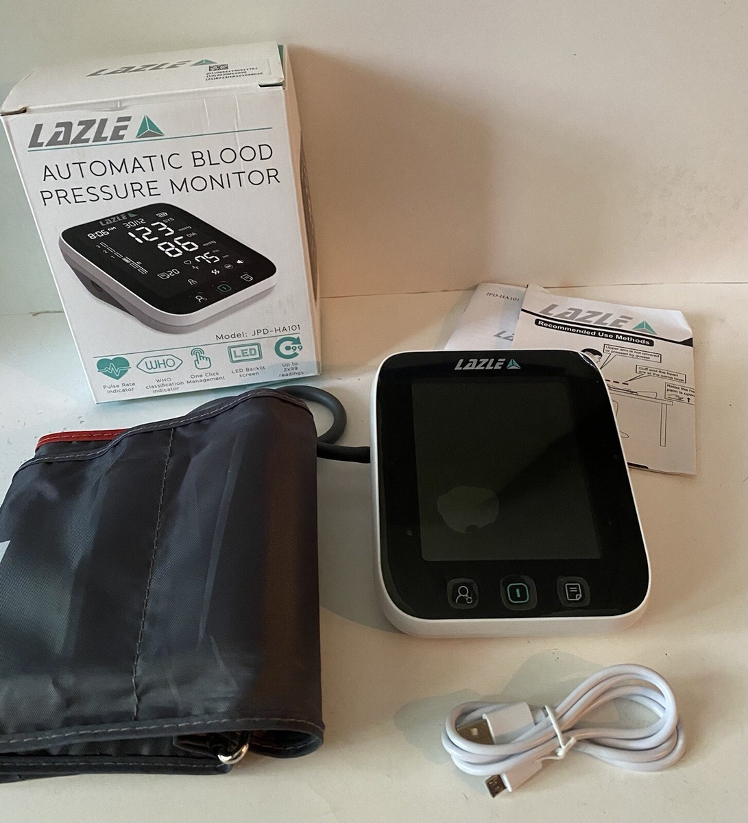 Lazle Automatic Blood Pressure Monitor Model JPD-HA101 | eBay