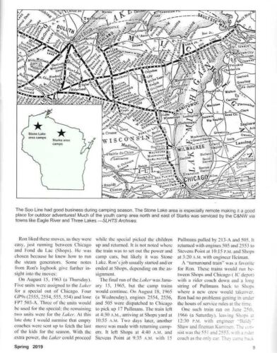 The Soo Magazine Spring 2019 DSS&A Passenger Wisconsin's Northwoods Camp Easton - Picture 4 of 10