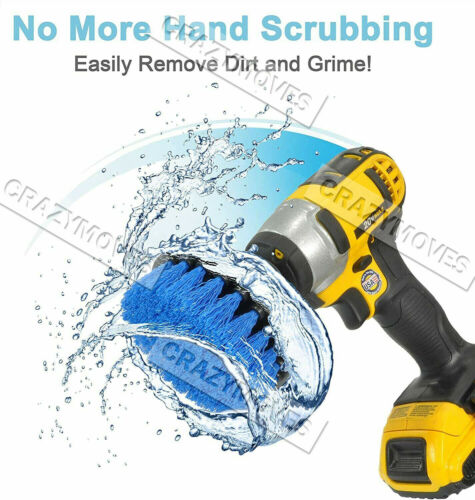 30PCS Drill Brush Power Scrubber Attachment Set Tub Cleaning Grout Carpet VIC - Picture 2 of 12