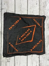 Dodge Hemi Orange/Black Spell Out Square Bandana Handkerchief Scarf Promo 21"