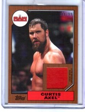 WWE Curtis Axel 2017 Topps Heritage Bronze Event Used Shirt Relic Card SN 70/99