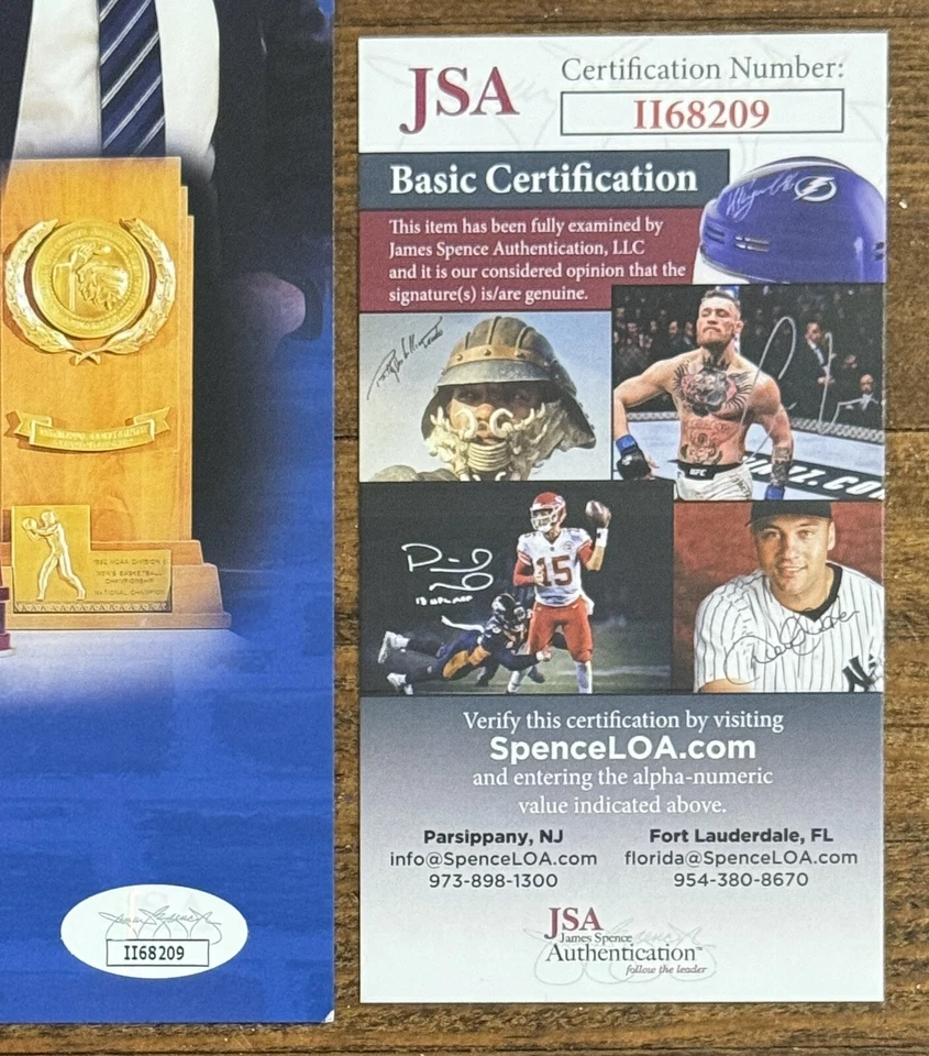 Mike Krzyzewski Duke Basketball Coach Photograph Picture JSA COA Autograph HOF - Image 2 of 4