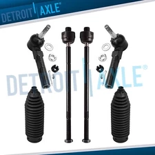 6pc Front Inner and Outer Tie Rod End Set for Buick Chevy Pontiac Saturn Relay