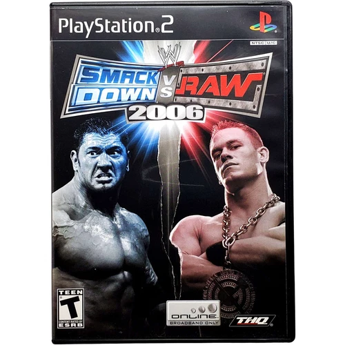 WWE Smackdown Vs. Raw 2006 - Sony Playstation 2 PS2 Pristine Tested 1Y Guarantee