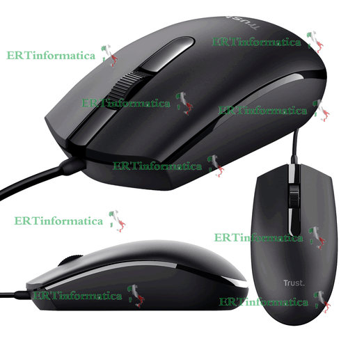 MOUSE OTTICO USB 1200 DPI USB 2.0 TRUST  MAC WIN TRE 3 PULSANTI - Foto 1 di 1