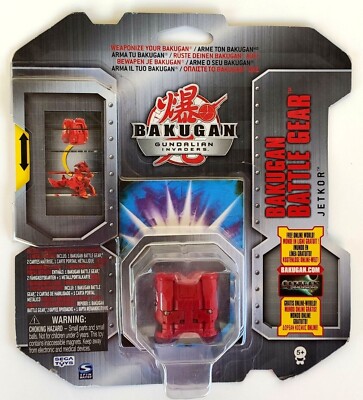 Bakugan Battle Gear JETKOR Gundalian Invaders ROT/SILBER Neu Sealed