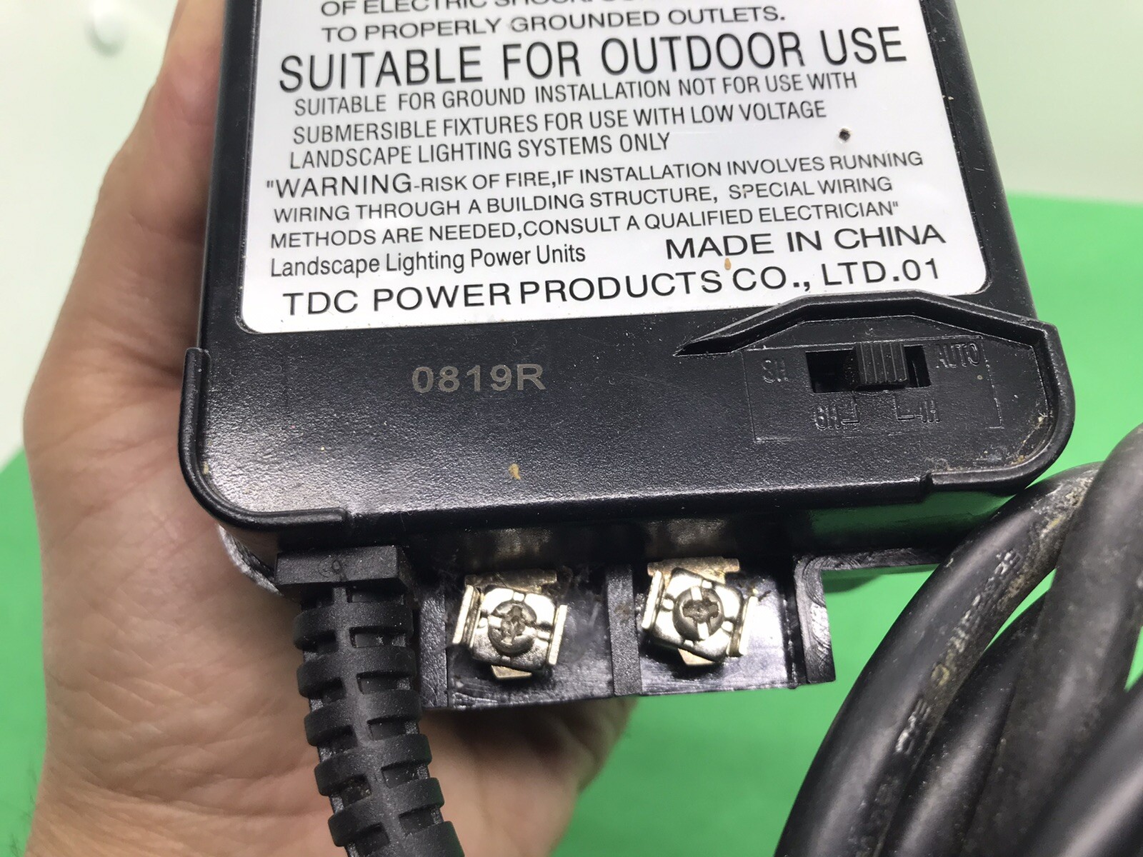 TDC Power DA4512W1 Low Voltage Landscape Lighting Power Supply