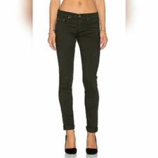rag  bone Women's Slim Boyfriend Jeans Color Aged Dark Olive Size 27