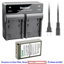 Kastar Battery Dual Rapid Charger for Olympus BLS-5 Olympus OM-D E-M10 Mark II