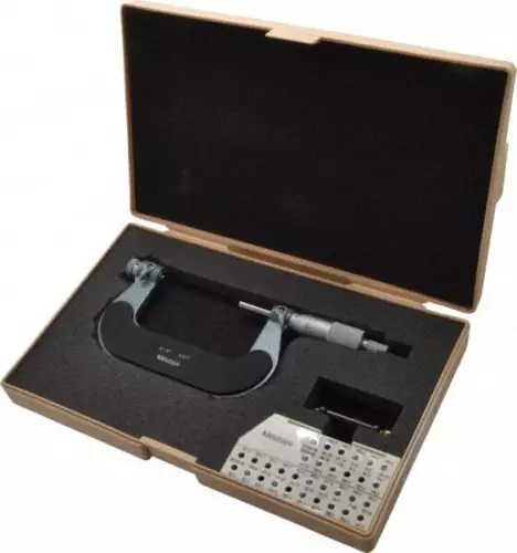 Mitutoyo 2 to 3" Range, Mechanical Screw Thread Micrometer Ratchet Stop Thimb...