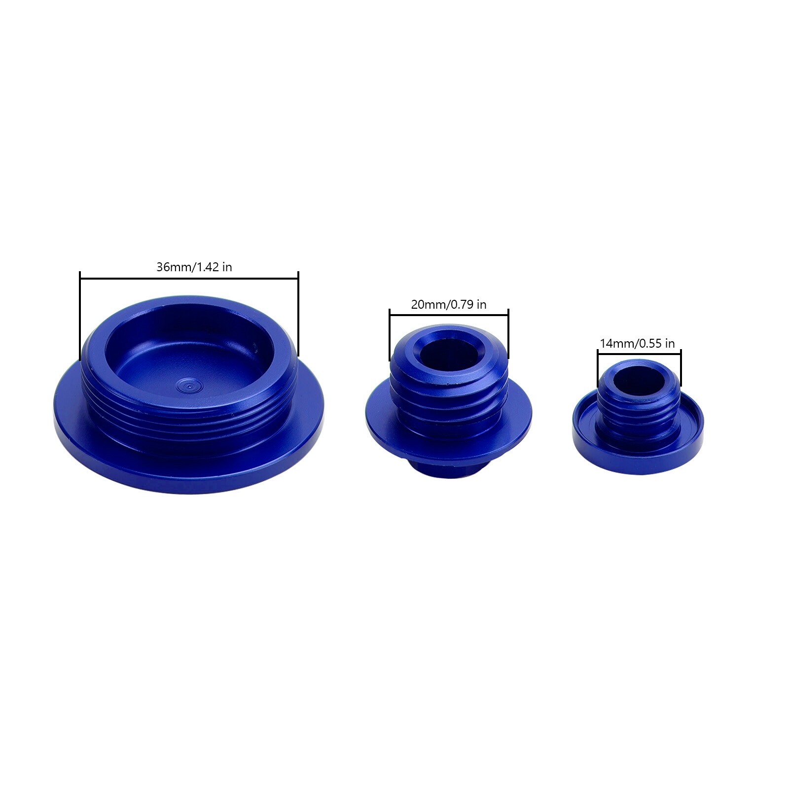 Blue Ignition Cover Oil Cap Engine Plug Kit For Yamaha WR250F WR450F