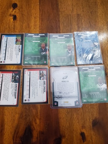 Philadelphia Eagles 8 Card Lot- L.J. Smith Rookie X2, Michael Vick, Donovan... - Picture 10 of 10