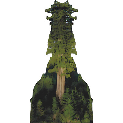 H13636 Hyperion Sequoia Worlds Tallest Tree Redwood California Cardboard Cutout