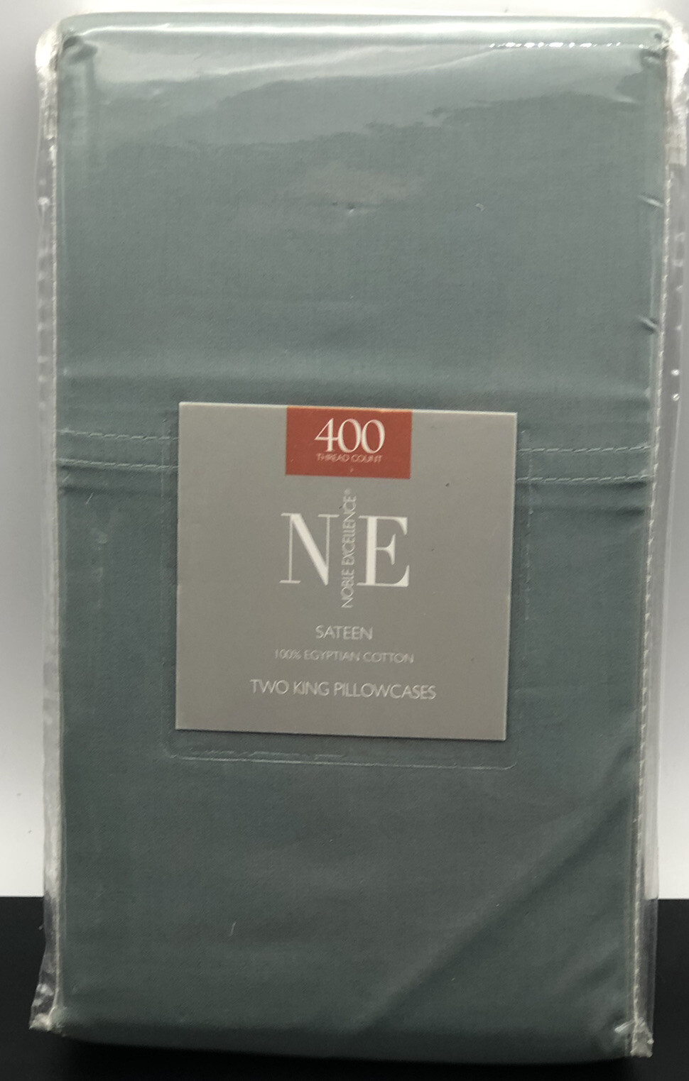 Noble excellence 2 king pillowcases, 21 x 40”, Sateen NWT Sage eBay